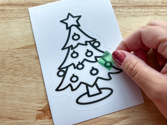 Christmas Suncatcher Sticker Craft Kit, Set of 4