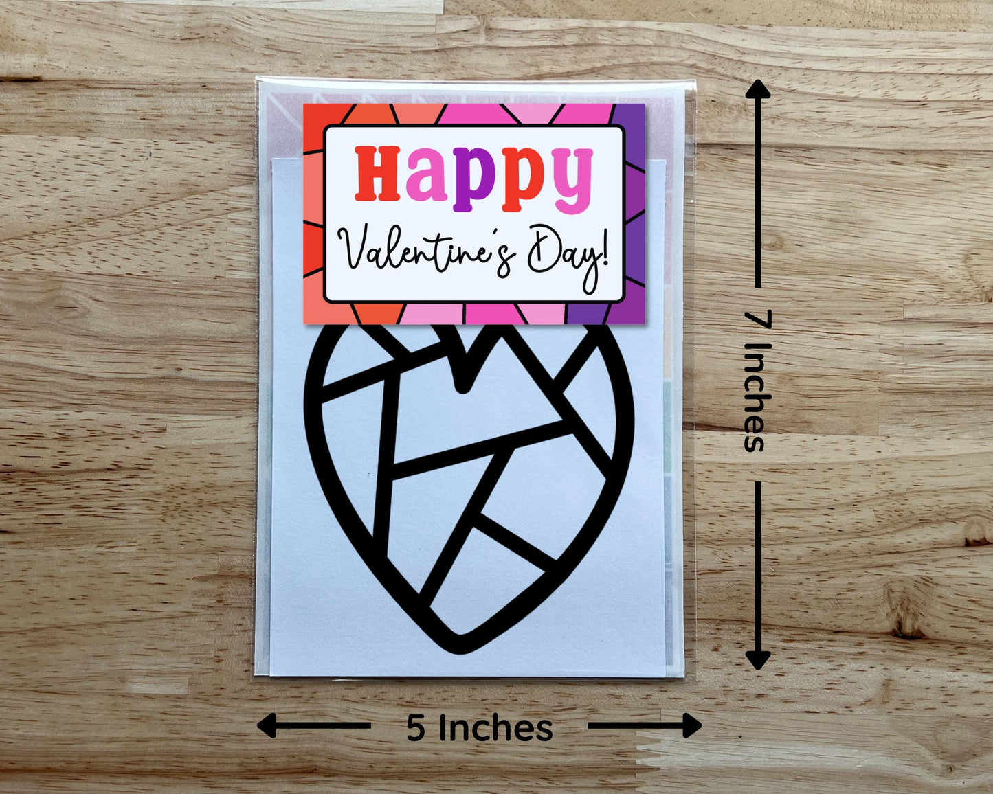 Valentines Day Class Favor, Heart Suncatcher Craft