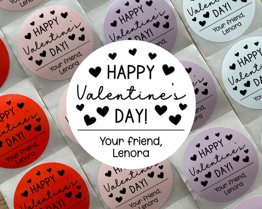 Valentine's Day Favor Labels (Set of 10)