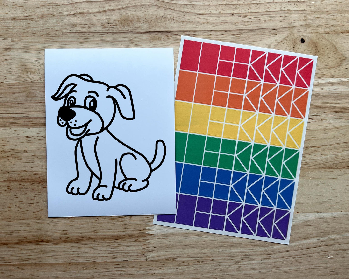 Dog Suncatcher Sticker Craft Kit