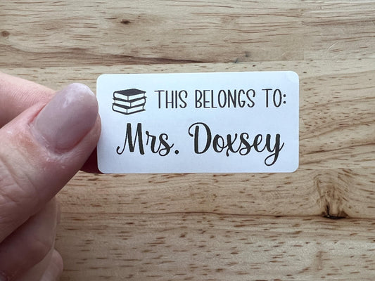 This Belongs To Teacher Labels (set of 10)