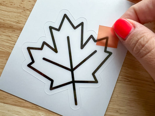 Mini Fall Leaf Suncatcher Sticker Craft Kit