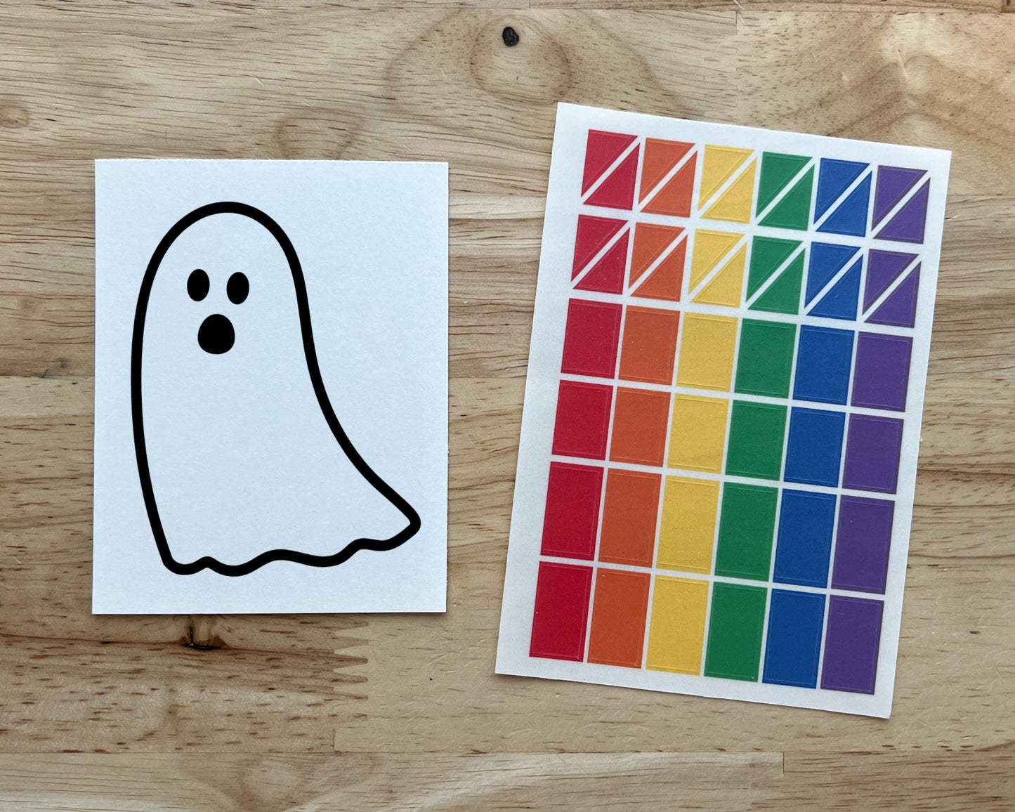 Mini Ghost Halloween Suncatcher Sticker Craft Kit