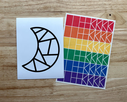 Moon Suncatcher Sticker Craft Kit