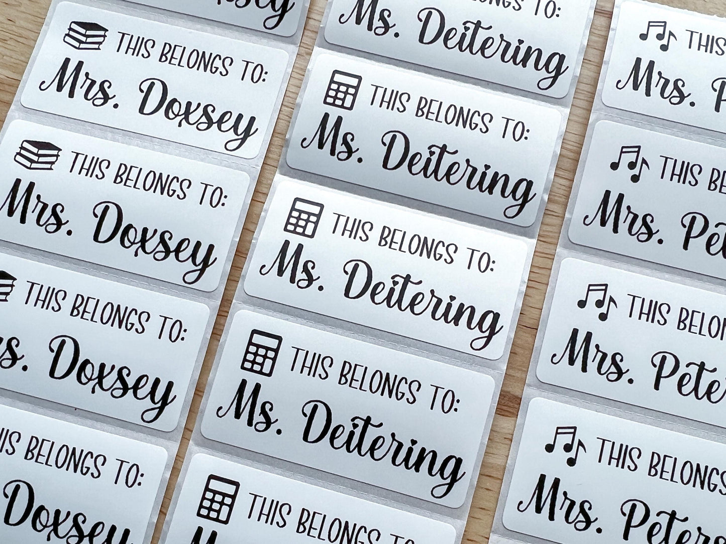 This Belongs To Teacher Labels (set of 10)