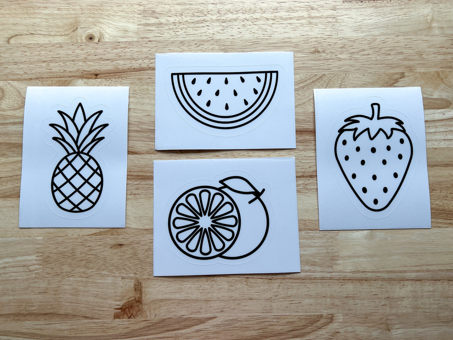 Fruit Suncatcher Sticker Craft Kit, Set of 4