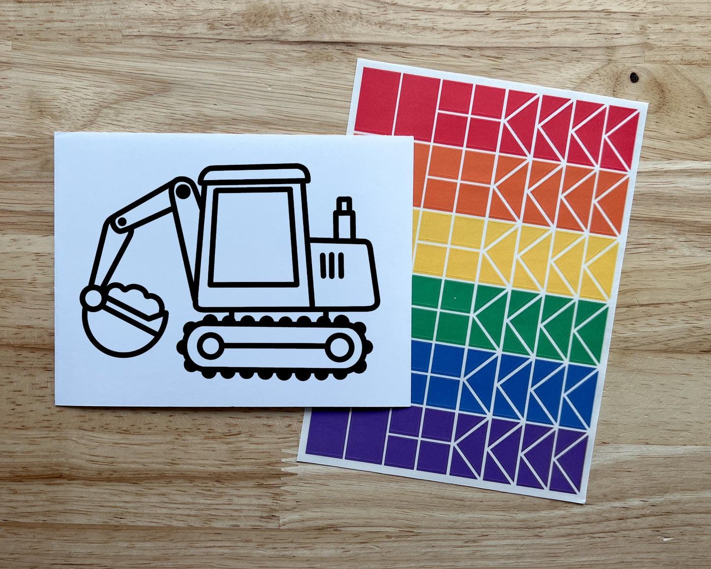 Excavator Suncatcher Craft Party Favor