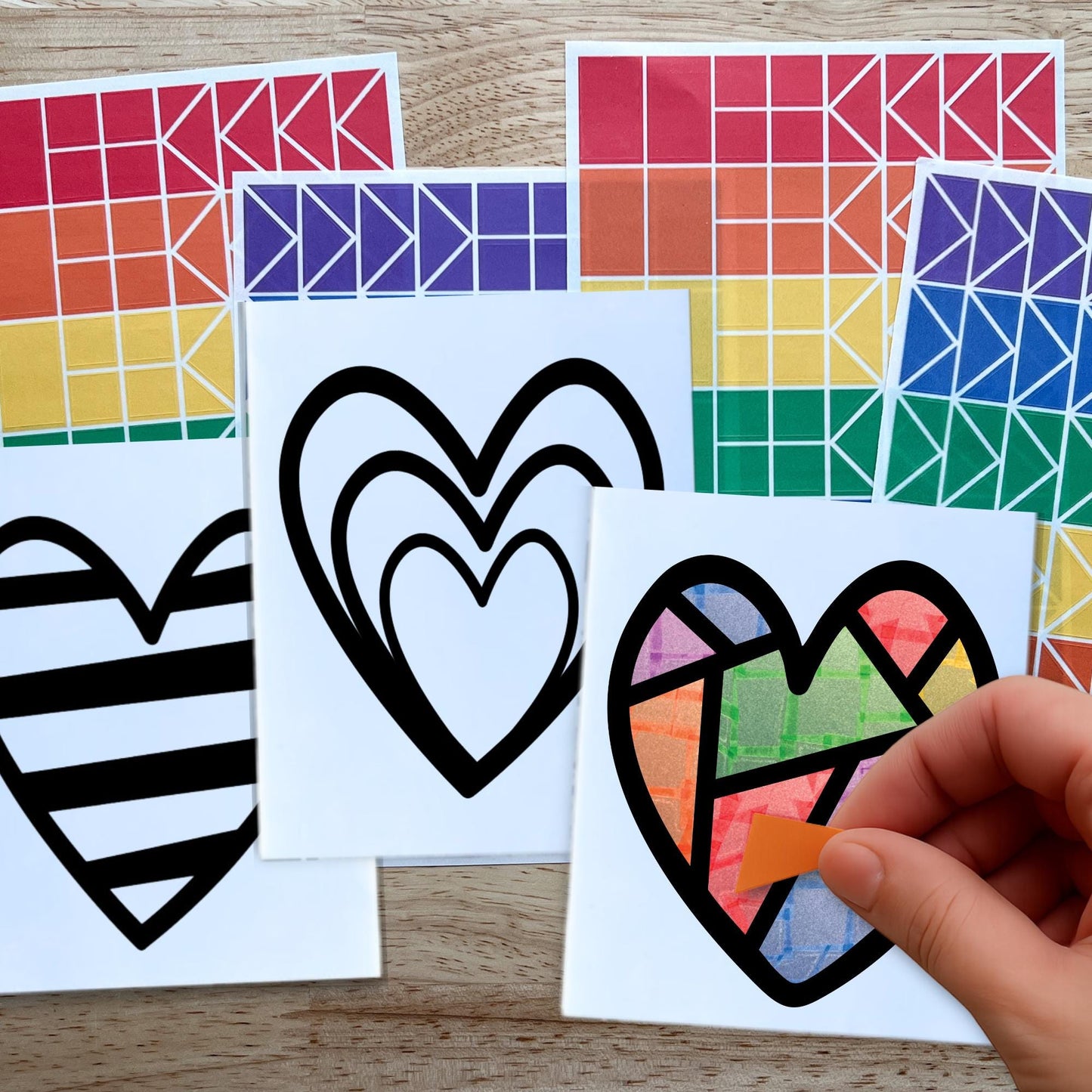 Bulk Valentine Suncatcher Craft Activity