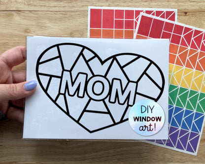 Mom Suncatcher Sticker Craft Kit