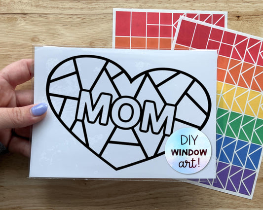 Mom Suncatcher Sticker Craft Kit