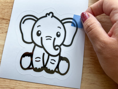 Elephant Suncatcher Craft Party Favor