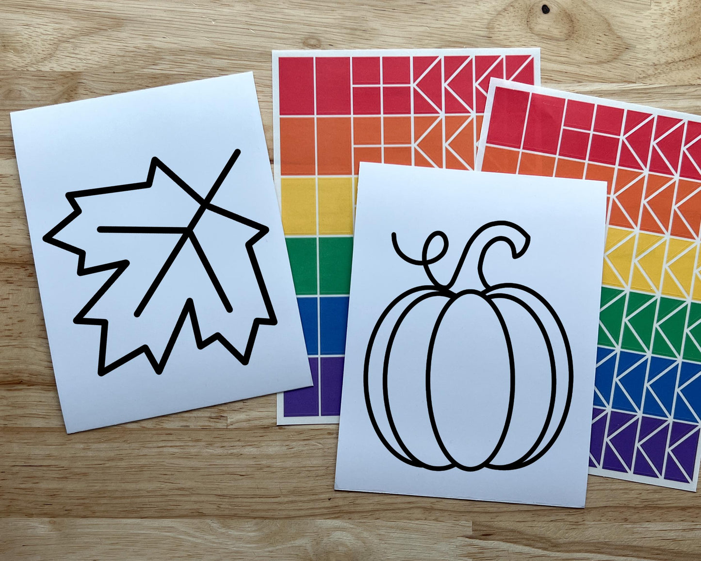 Fall Suncatcher Sticker Craft Kit, 2 Pack