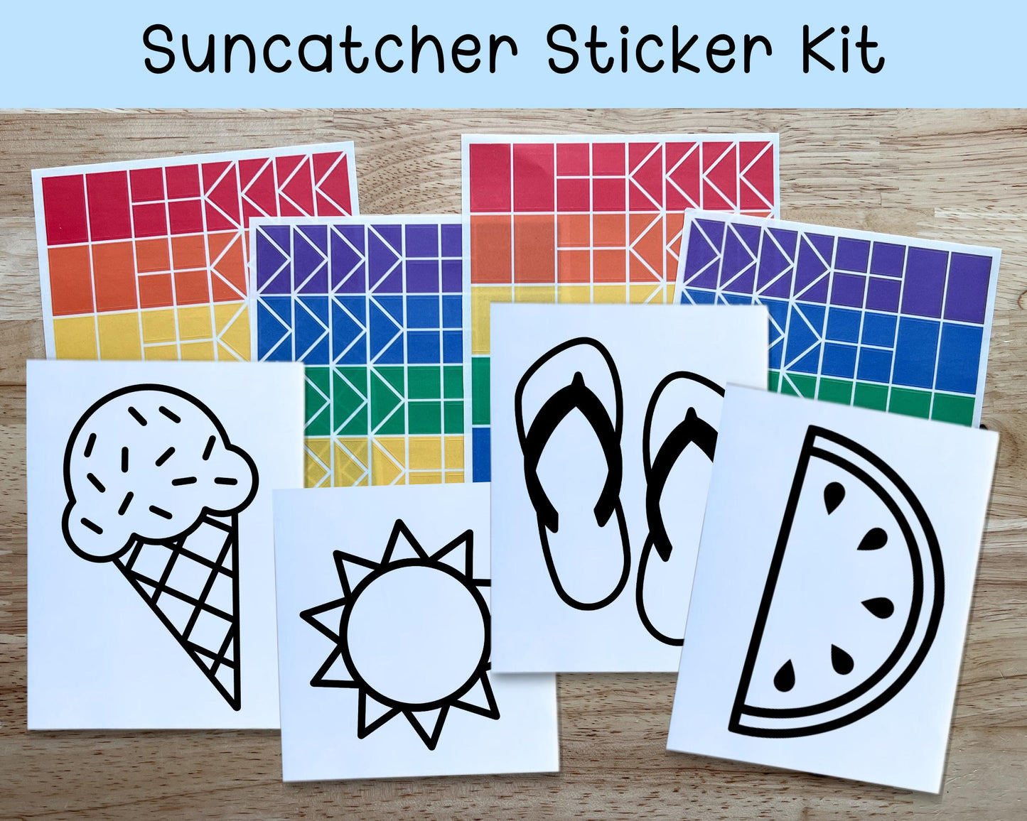 Summer Suncatcher Sticker Craft Kit
