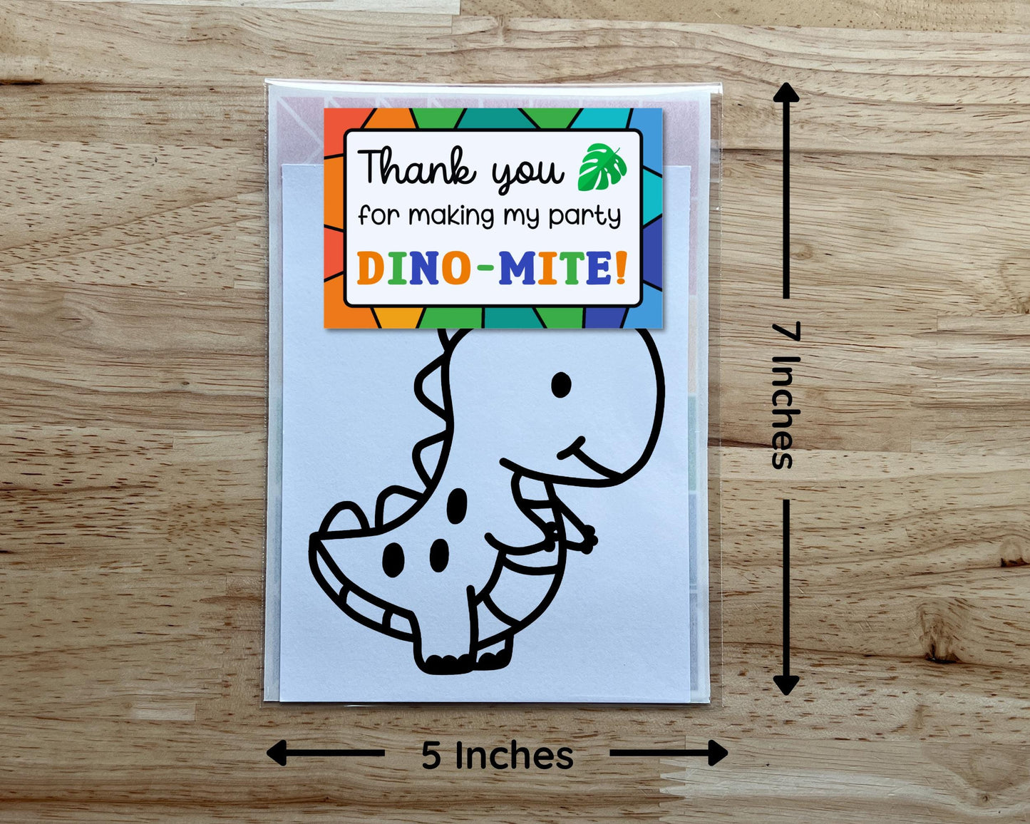 Dinosaur Suncatcher Craft Party Favor