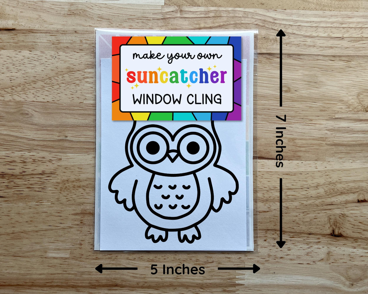 Owl Suncatcher Sticker Craft Kit