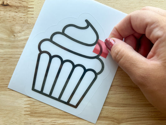 Cupcake Suncatcher Sticker Craft Kit