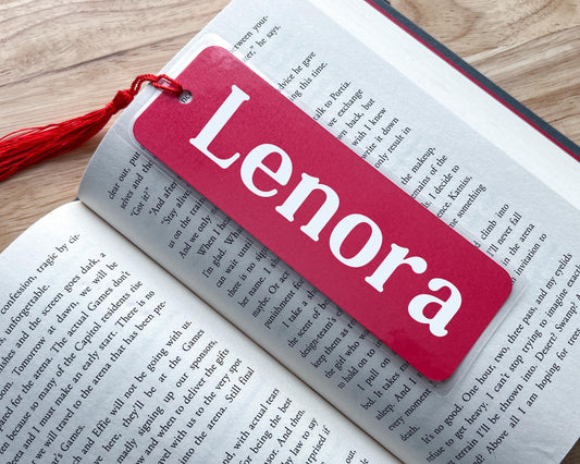 Personalized Cardstock Name Bookmark