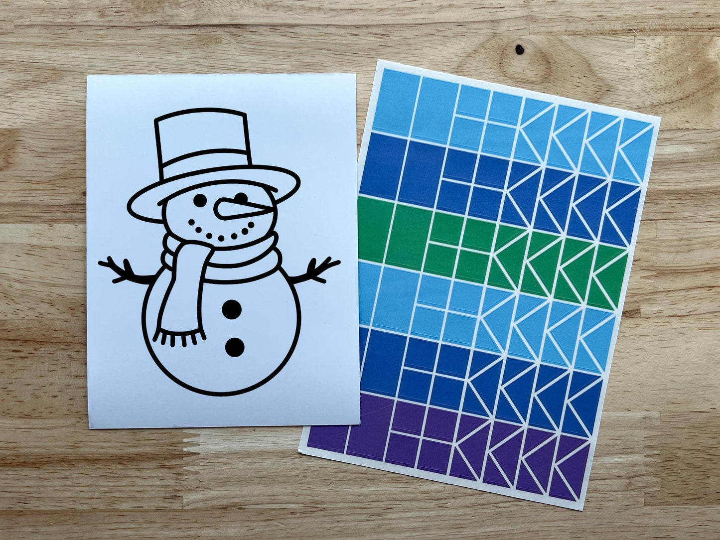Snowman Suncatcher Sticker Holiday Craft Kit
