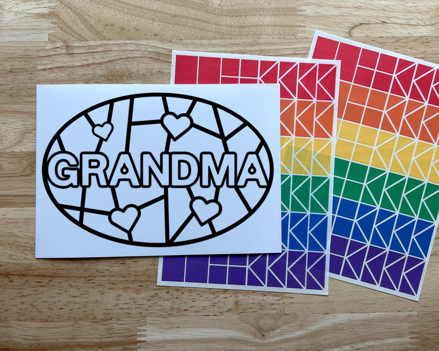 Grandma Suncatcher Sticker Craft Kit
