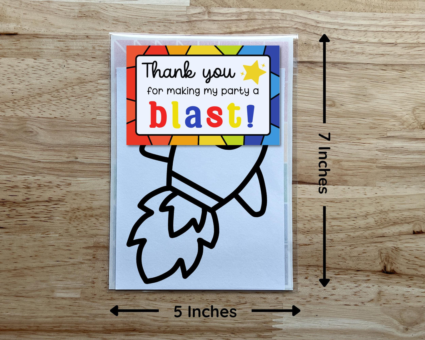 Rocket Suncatcher Craft Party Favor