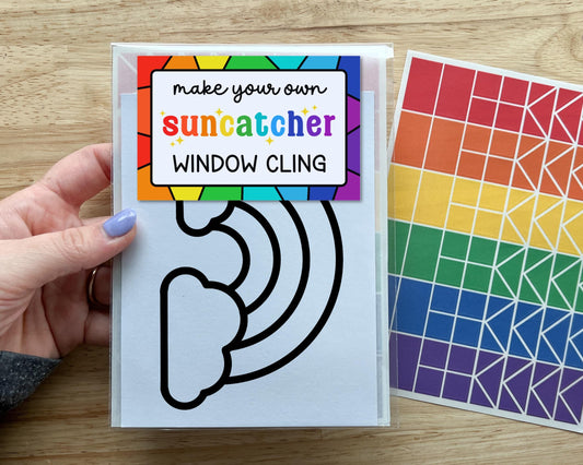 Rainbow Suncatcher Sticker Craft Kit