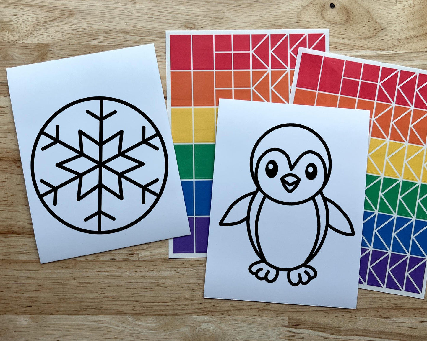 Winter Suncatcher Sticker Craft Kit, 2 Pack