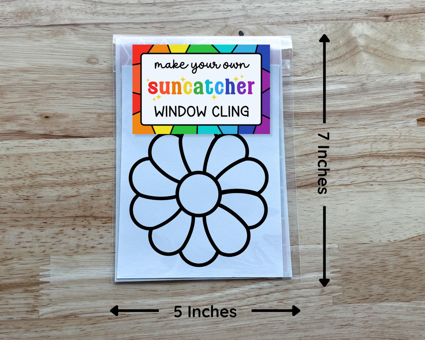 Garden Suncatcher Sticker Craft Kit, Set of 4