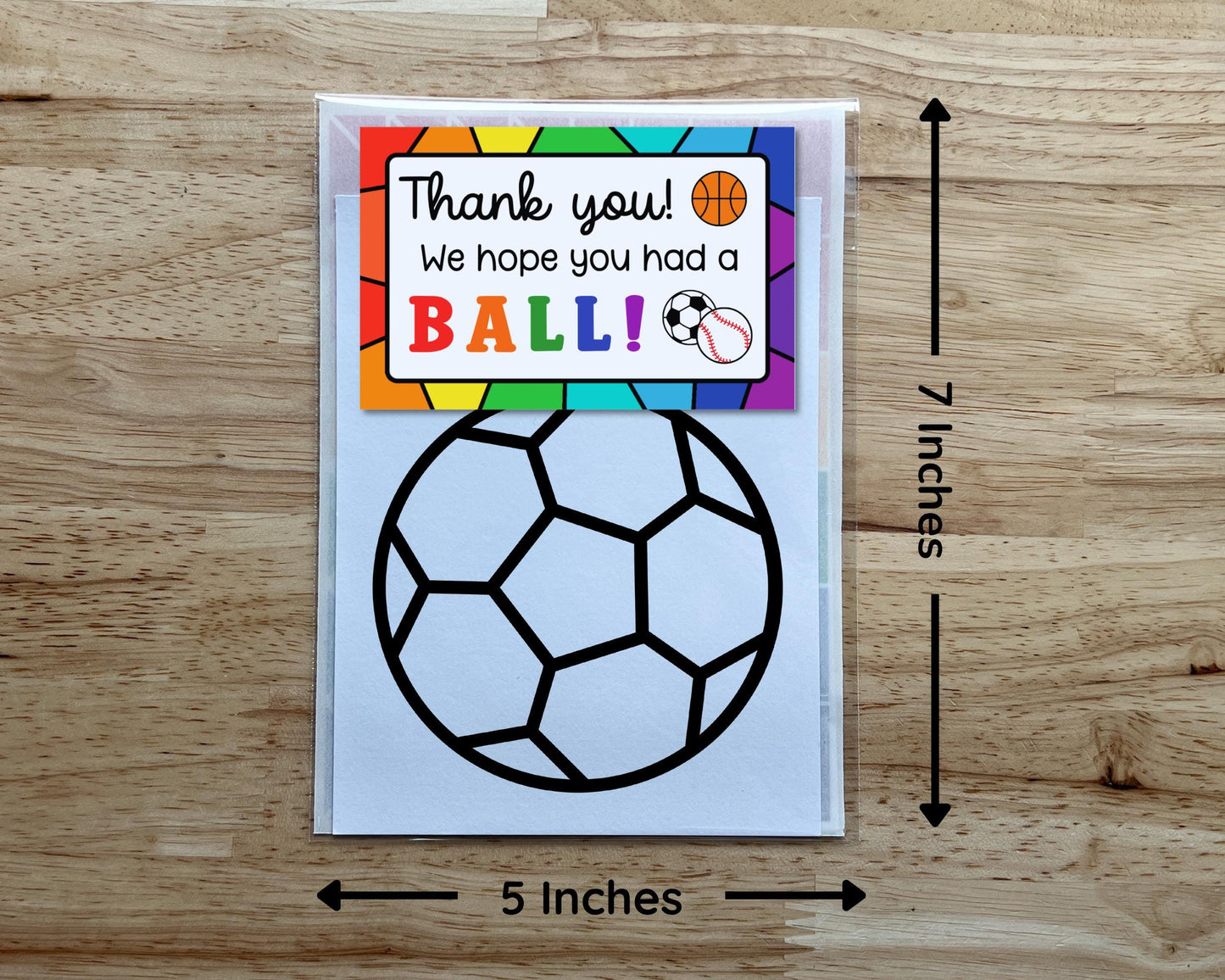 Soccer Suncatcher Craft Party Favor