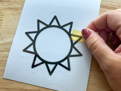 Sun Suncatcher Sticker Craft Kit