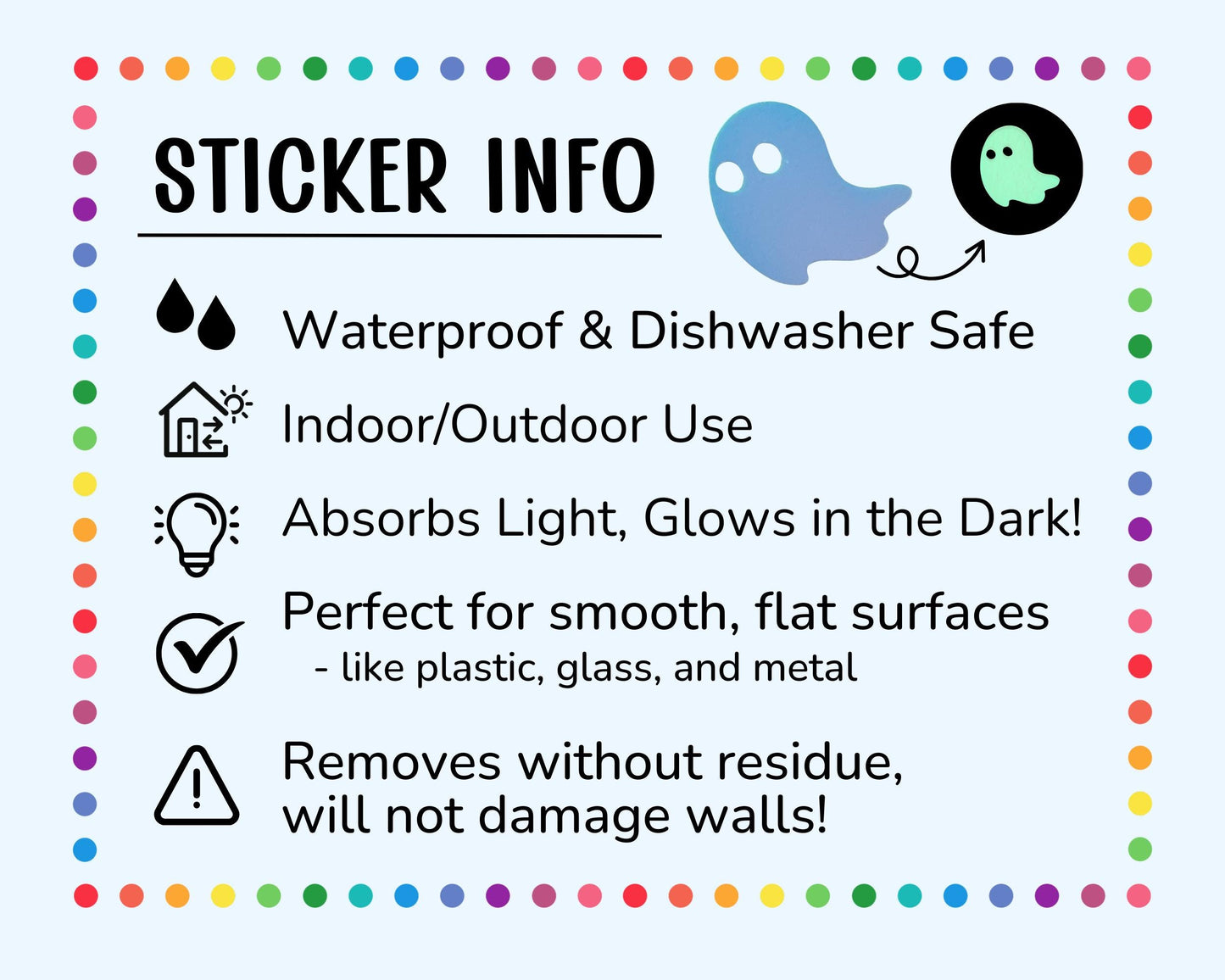 Halloween Glow in the Dark Stickers