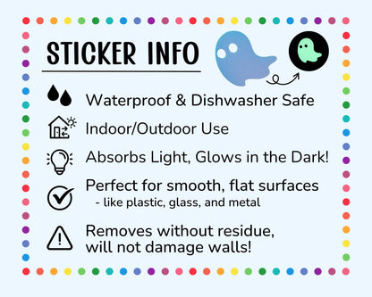 Halloween Glow in the Dark Stickers