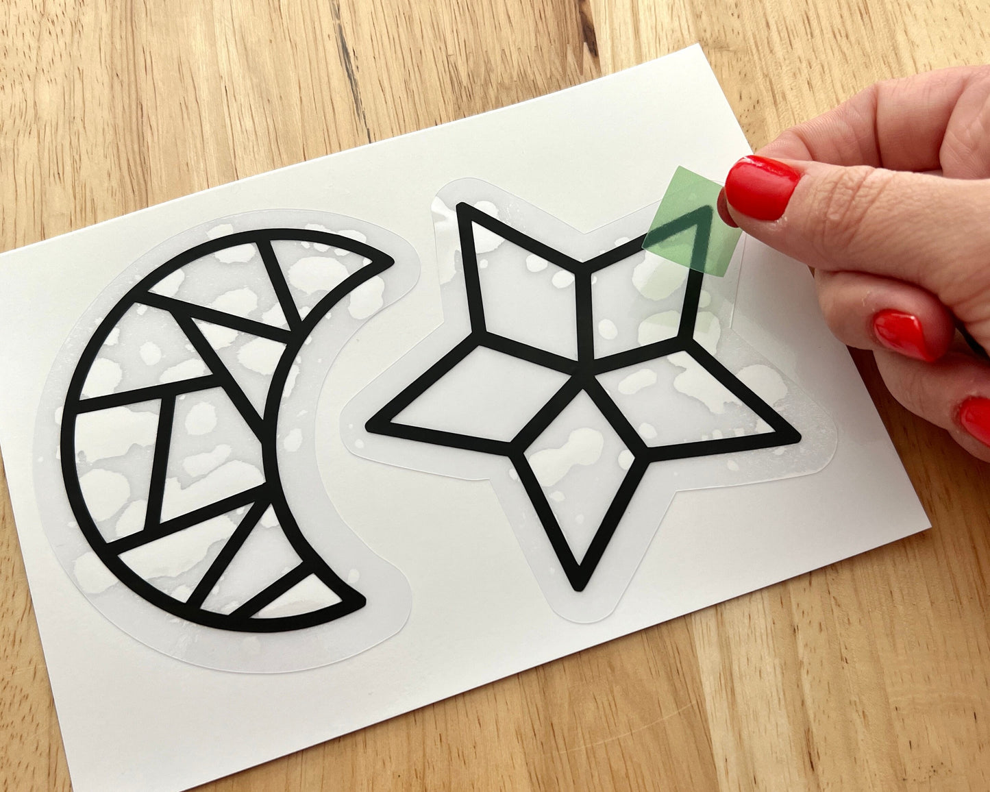 Moon and Star Suncatcher Sticker Craft Kit, 2 Pack