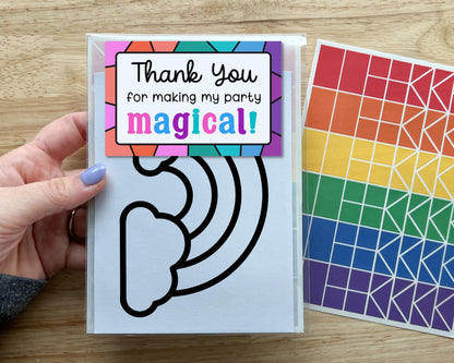 Rainbow Suncatcher Craft Magical Party Favor