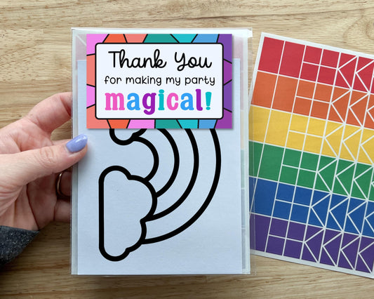 Rainbow Suncatcher Craft Magical Party Favor