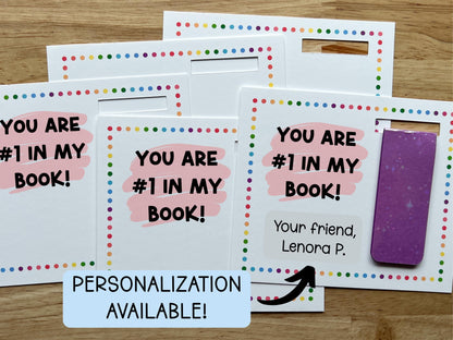 Bulk Magnetic Bookmark Valentines Day Favor Cards