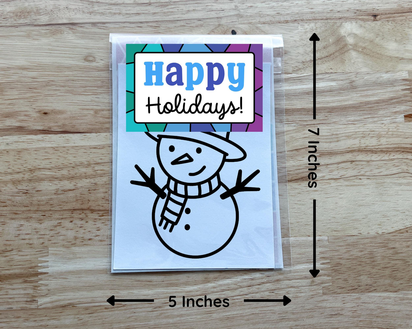 Snowmen Suncatcher Sticker Holiday Craft Kit, Set of 4