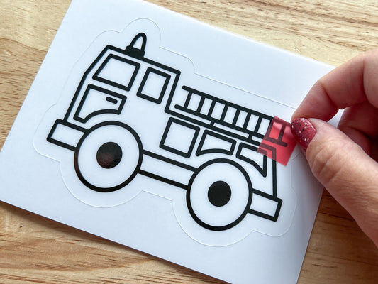 Emergency Vehicle Suncatcher Sticker Craft Kit, Set of 4