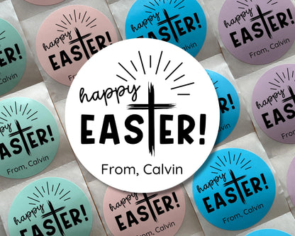 Religious Easter Party Favor Labels (Set of 10)