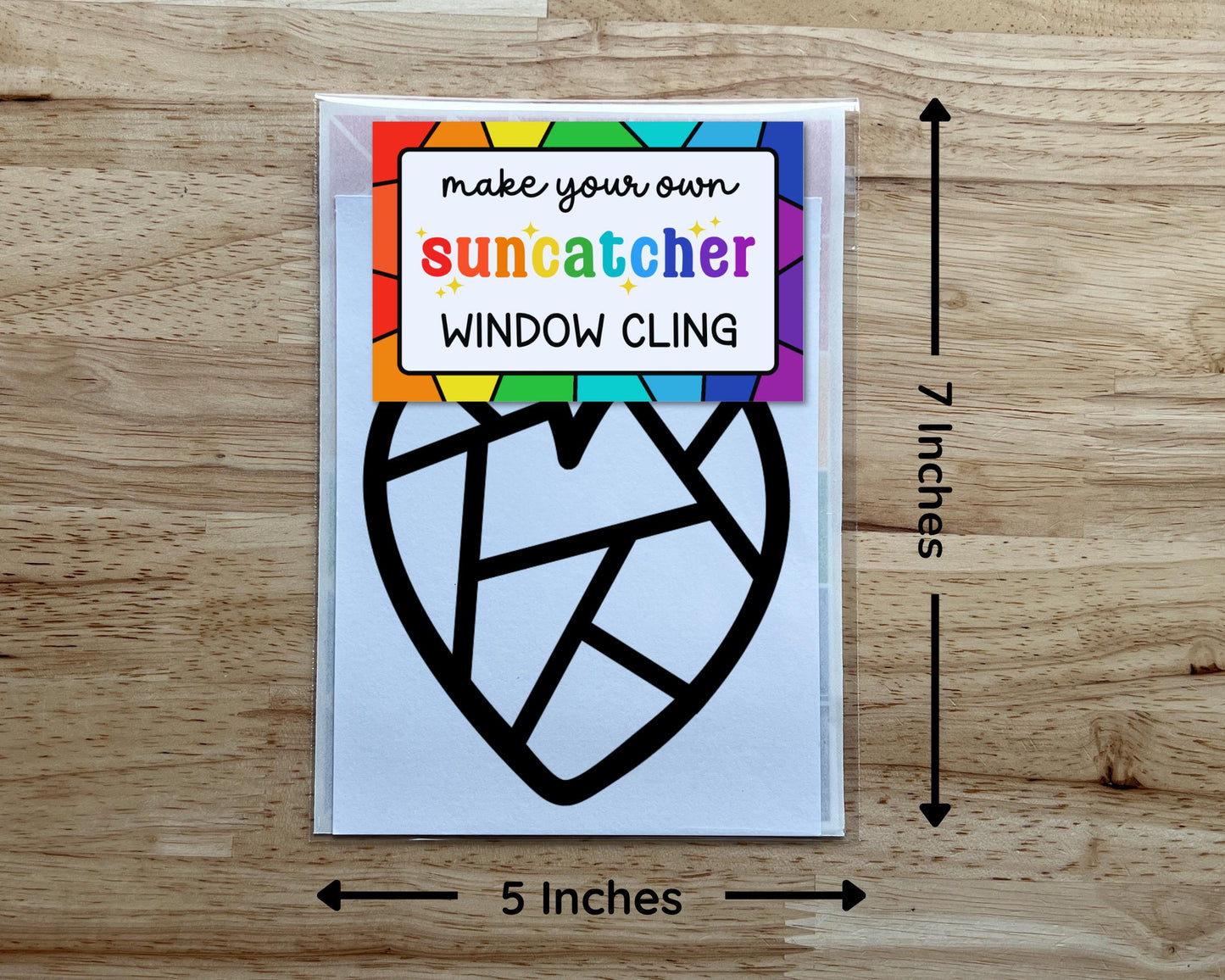 Heart Suncatcher Sticker Craft Kit