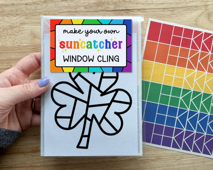 Shamrock Suncatcher Sticker Craft Kit