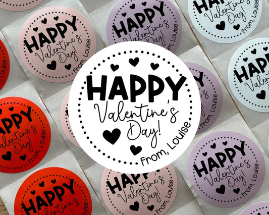 Valentine's Day Favor Labels (Set of 10)