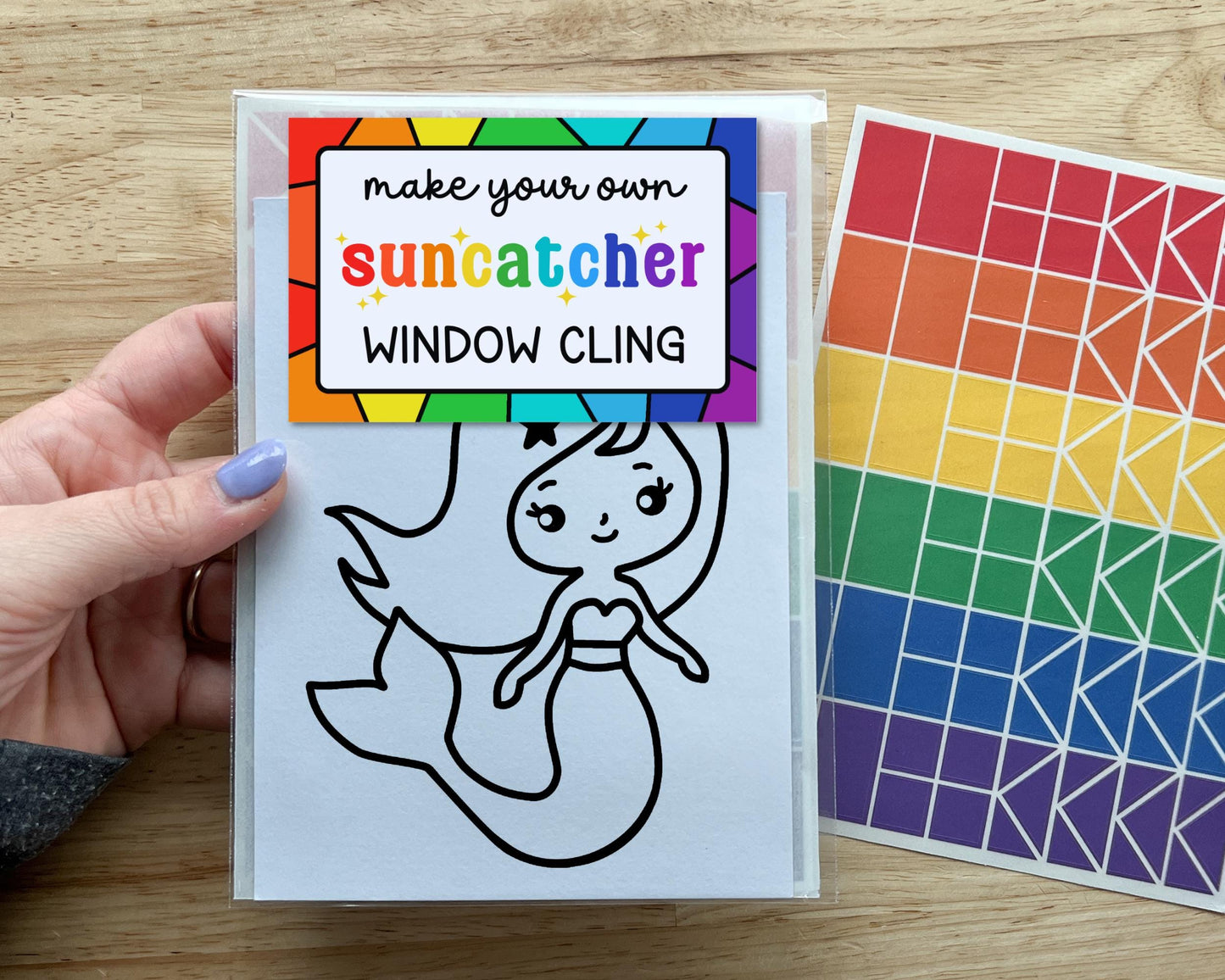 Mermaid Suncatcher Sticker Craft Kit