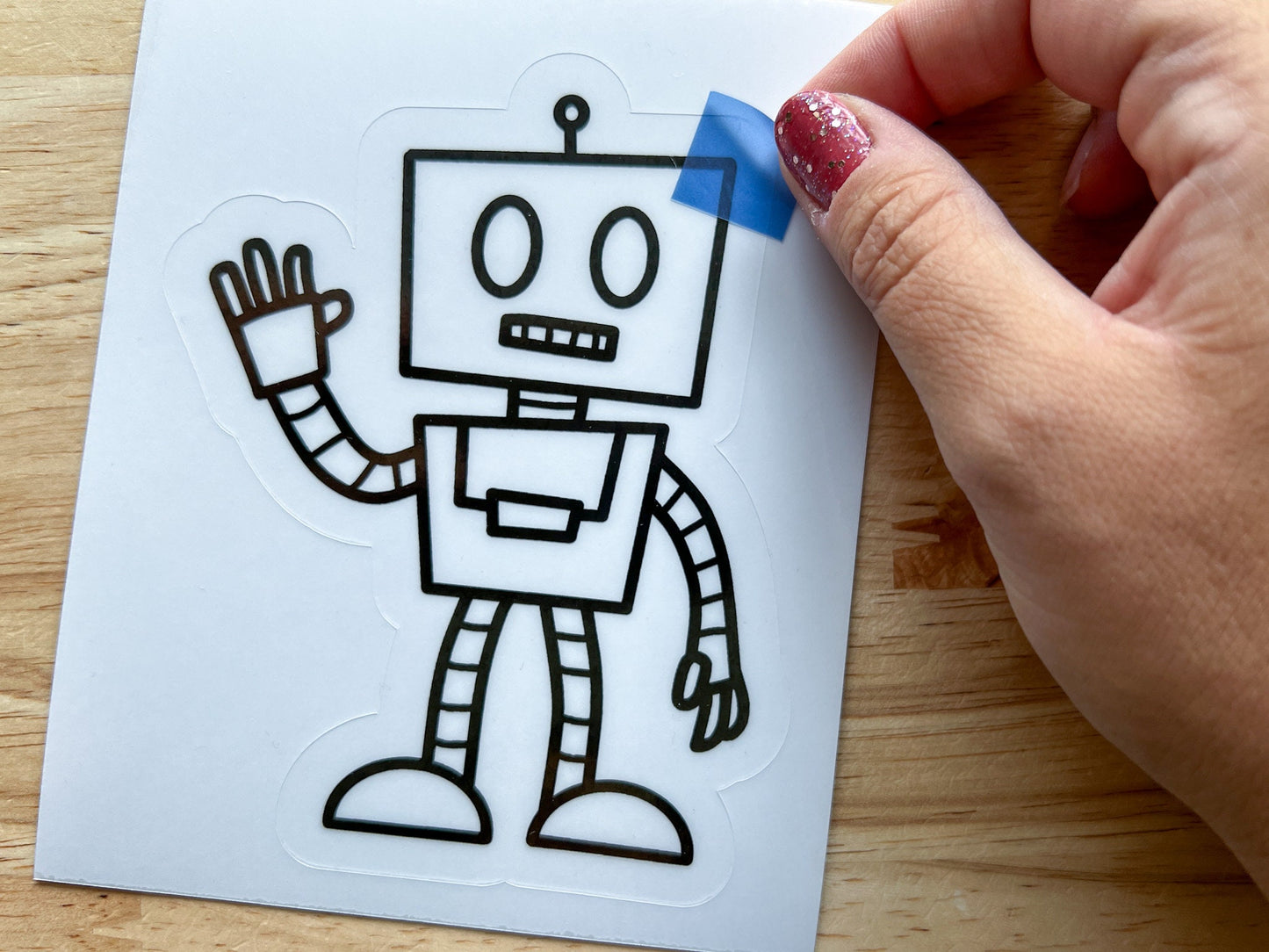 Robot Suncatcher Sticker Craft Kit