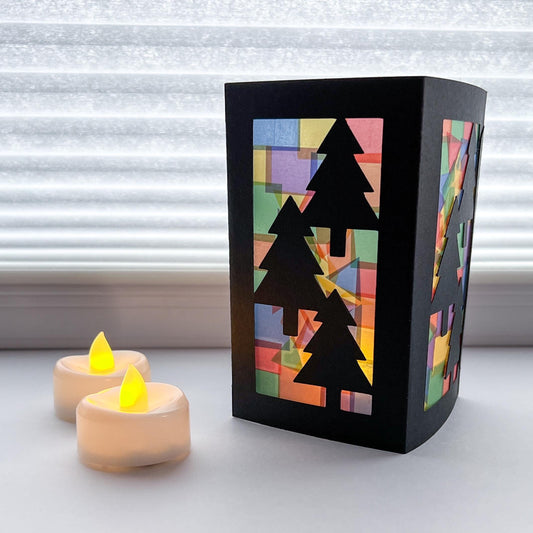 Christmas Tree Lantern, Holiday Craft Kit