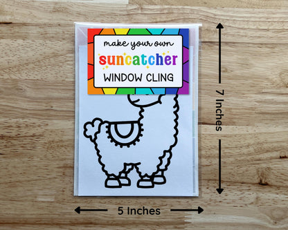 Llama Suncatcher Sticker Craft Kit