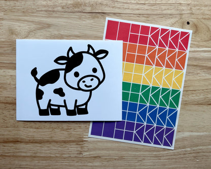 Cow Suncatcher Craft Party Favor