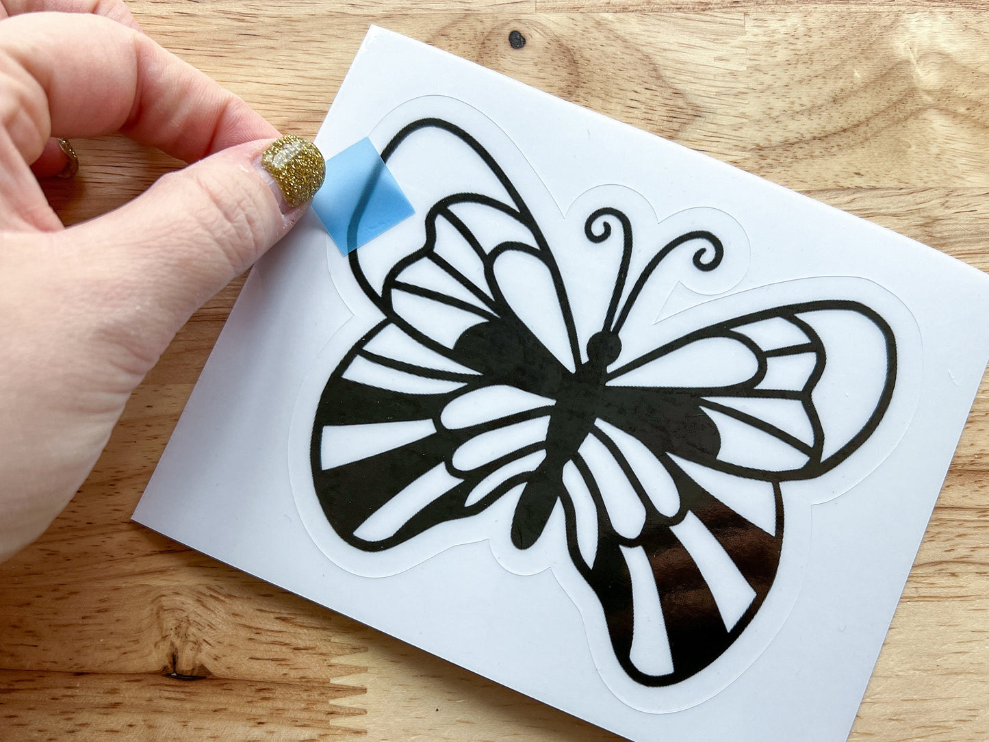 Winter Stained Glass Stickers