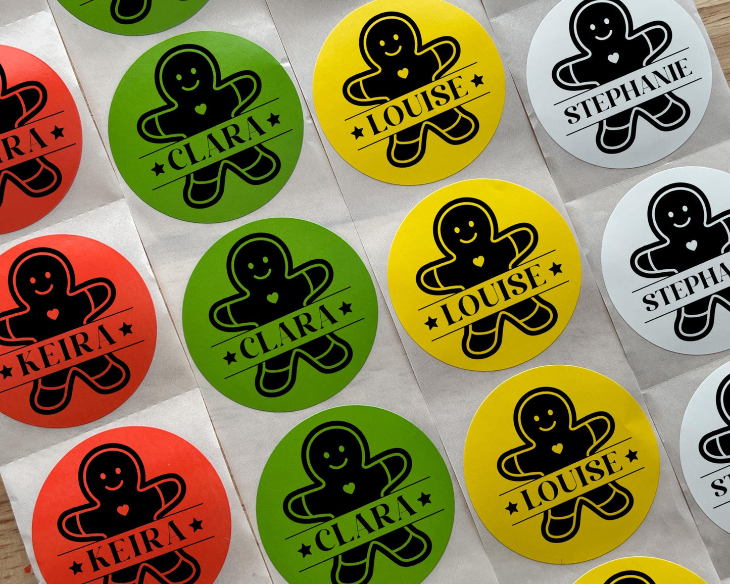 Gingerbread Man Christmas Gift Labels (Set of 10)