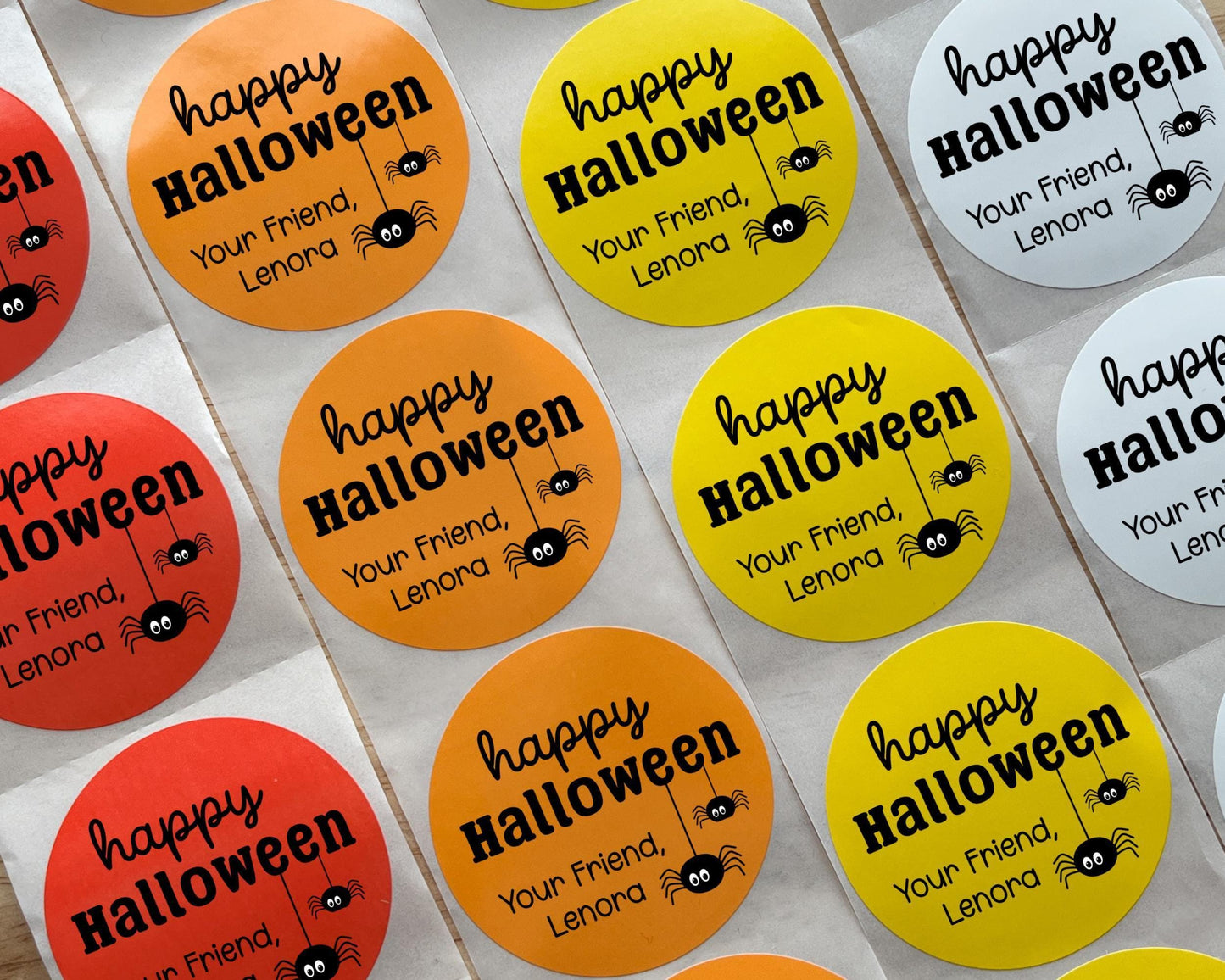 Happy Halloween Party Favor Labels (set of 10)