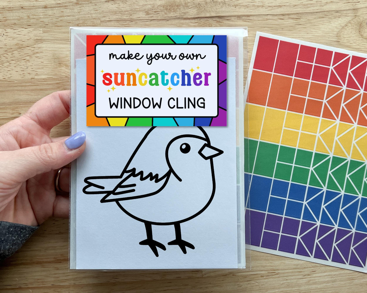 Bird Suncatcher Sticker Craft Kit